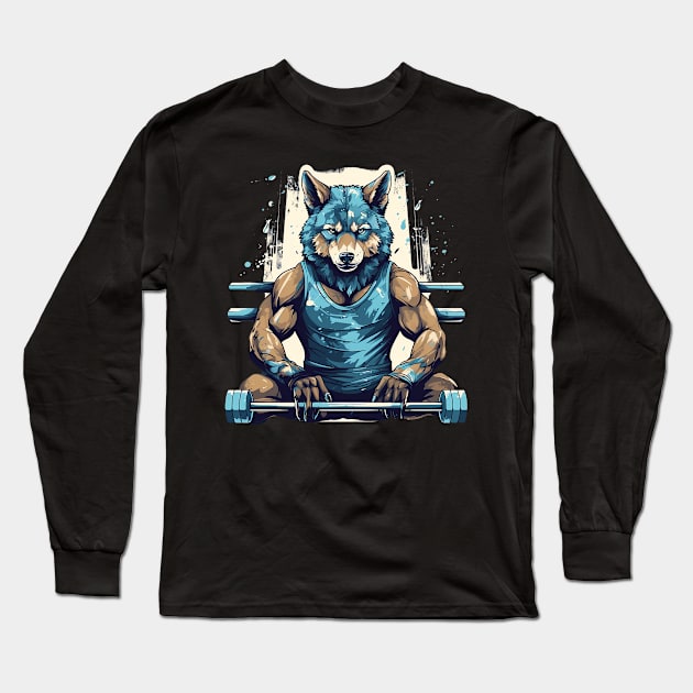 wolf Long Sleeve T-Shirt by piratesnow